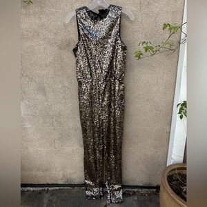 Pinko Gold Sequin Jumpsuit